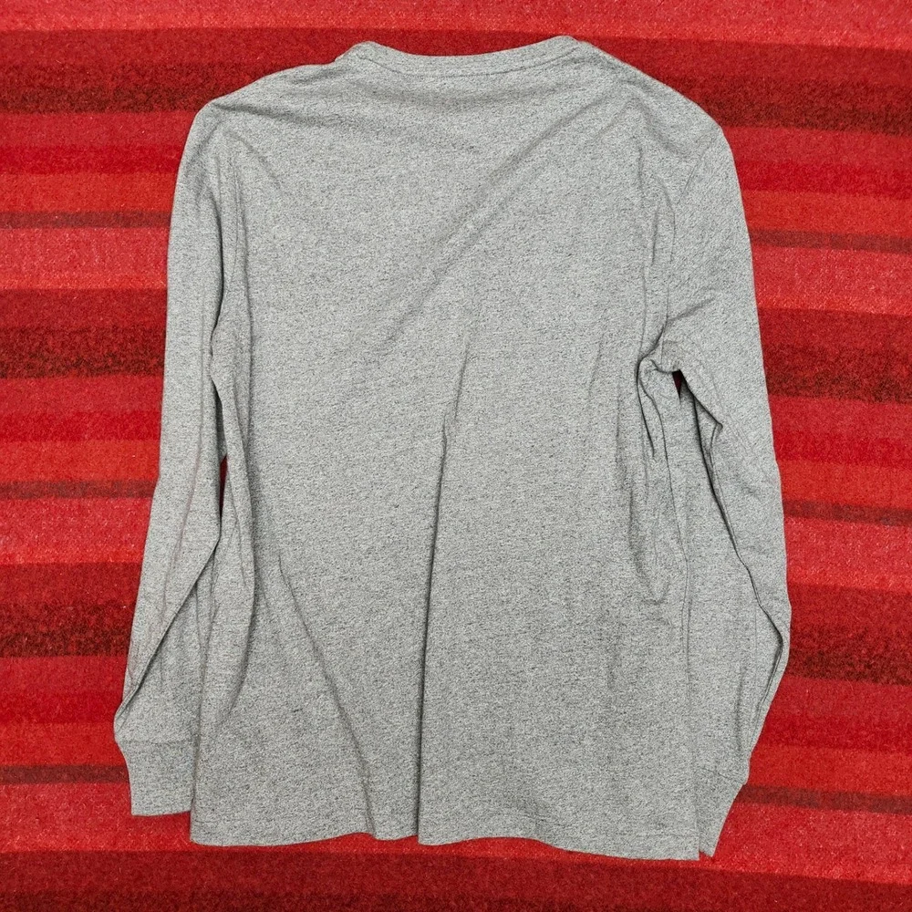 NWT Polo Ralph Lauren Grey Long Sleeve Crewneck Tee Shirt Custom Slim Fit Size L
